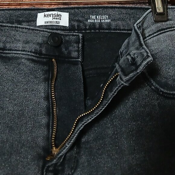 Kensie Jeans Size 14 Luxe Vintage Kelsey High Rise Skinny Gray - Picture 6 of 10